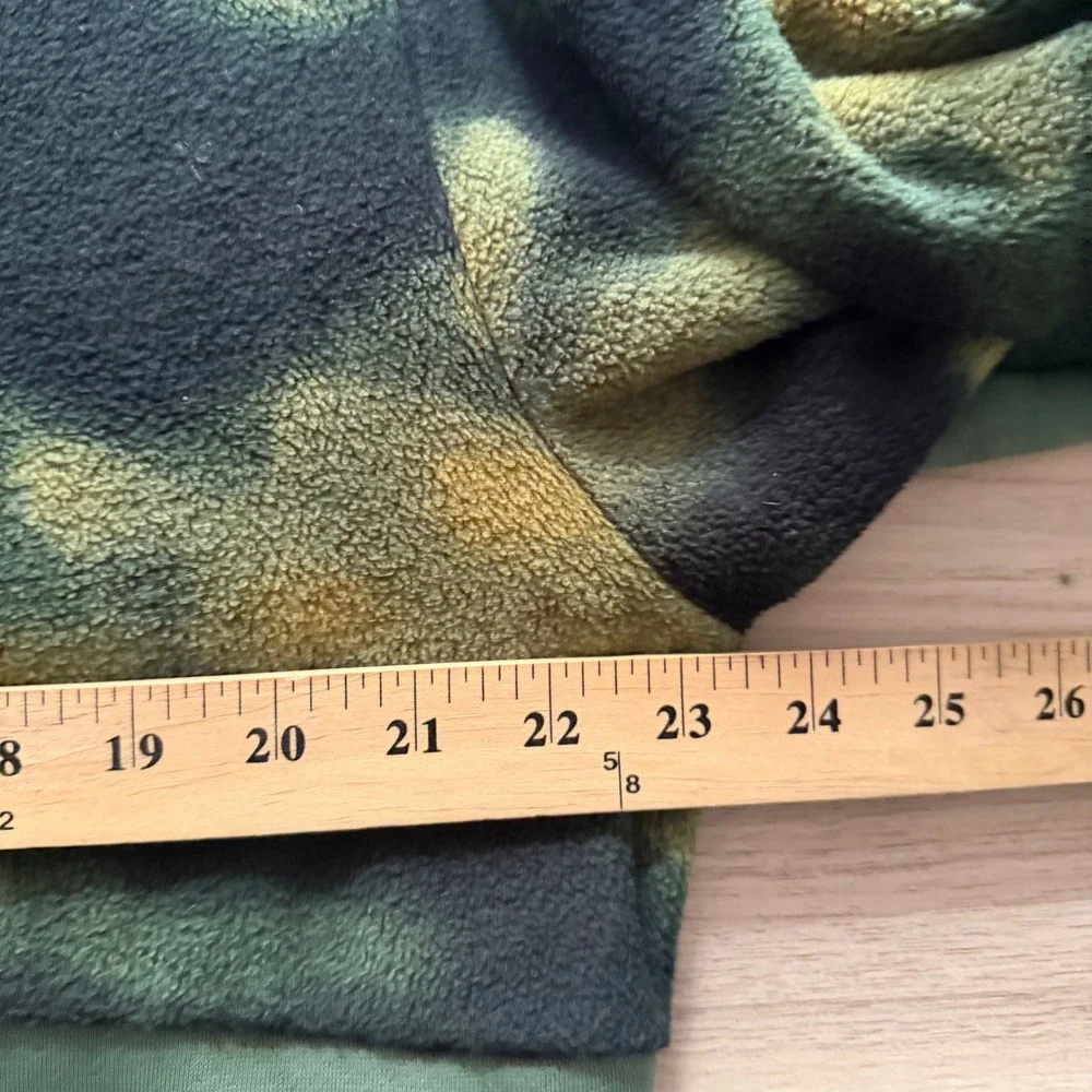 Adidas Fleece Camo Hoodie Pullover Green Camouflage Mens Large